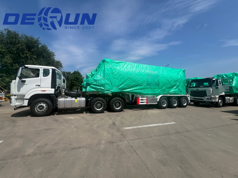 Полу ремаркетата Trioxle Cement Tank са готови да отидат в ОАЕ