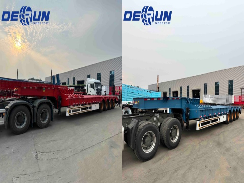 DeRun 4 Axle Semi Semi Semi успешно се насочи към пристанището