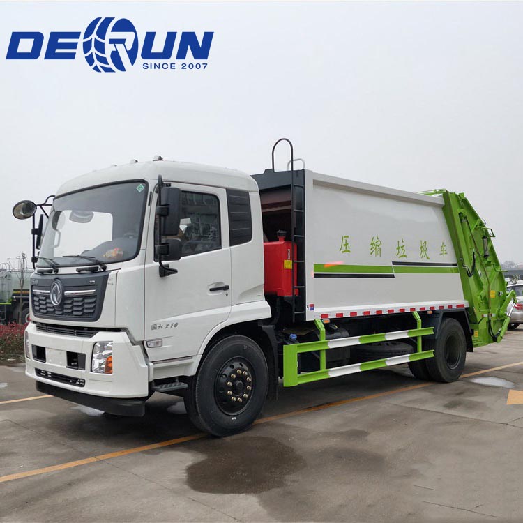 Dongfeng 4x2 шест колела компресор камион за боклук
